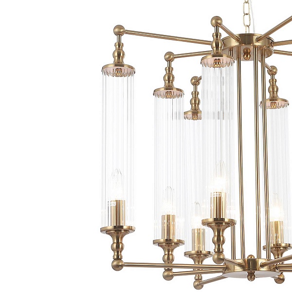 Люстра подвесная CRYSTAL LUX TOMAS SP8 D650 BRASS