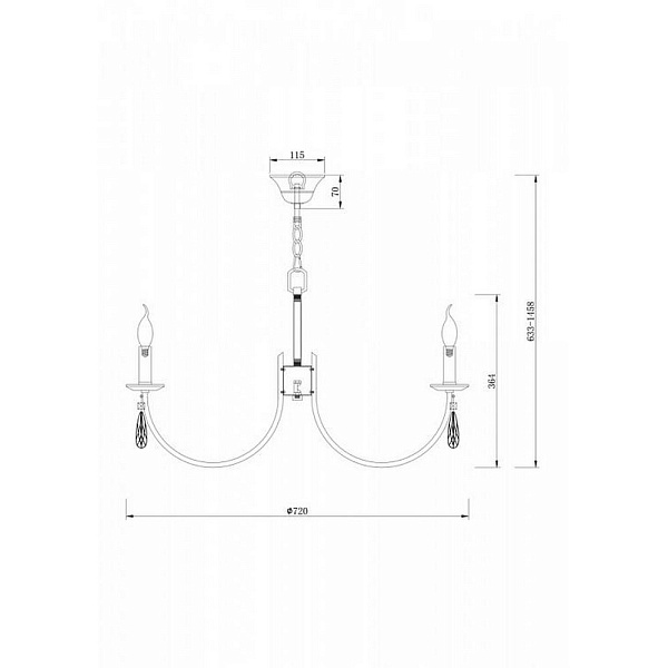 Люстра подвесная FREYA FORTE FR1006PL-08N