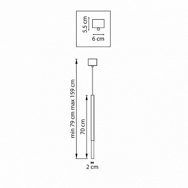 Подвес LIGHTSTAR TUBO LT7473332