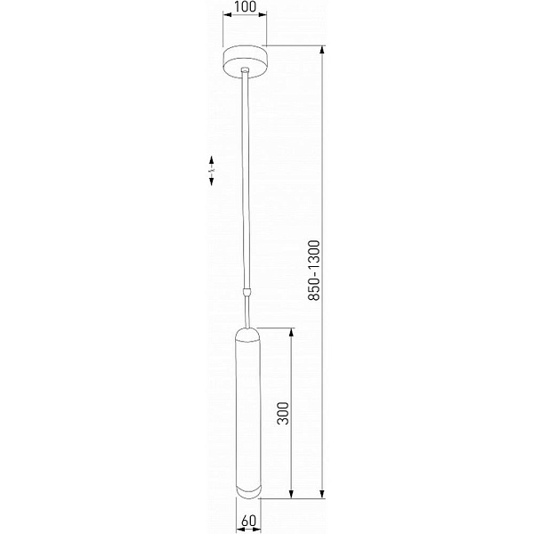 Подвес EUROSVET PACIFIC 50255/1 черный