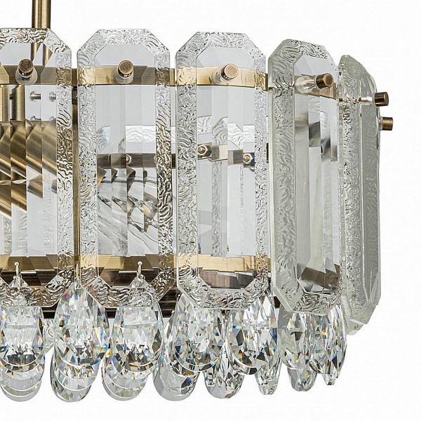 Люстра подвесная INDIGO BRILLIANTE 12039/10PL Brass