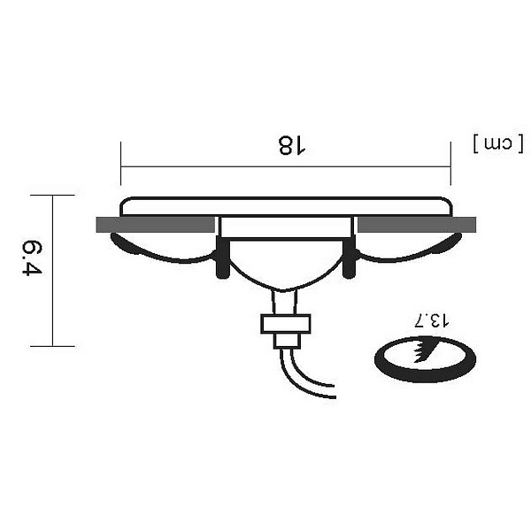 Светильник встраиваемый ARTE LAMP A6664PL-1GY