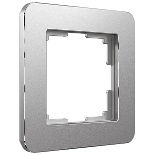 Рамка 1-пост, PLATINUM, металл, алюминий, W0012606, WERKEL
