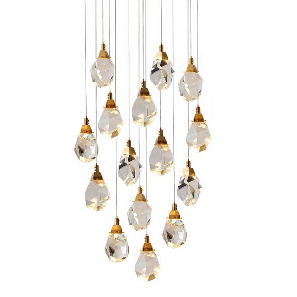 Подвес DELIGHT COLLECTION CRYSTAL ROCK II 9701P/15R brass
