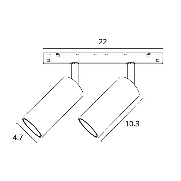 Трековый светильник ARTE LAMP OPTIMA A7260PL-2BK