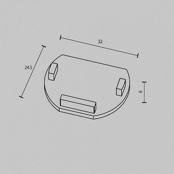 Заглушка MAYTONI ACCESSORIES FOR TRACKS EXILITY TRAM034EC-R-41W