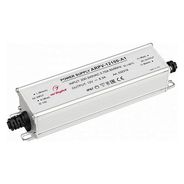 Блок питания ARLIGHT ARPV 12V 100W IP67 32316