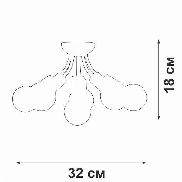 Люстра потолочная VITALUCE  V3927-1/6PL