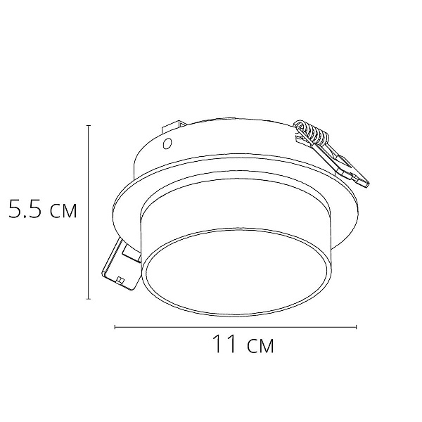 Светильник встраиваемый ARTE LAMP IMAI A2264PL-1WH