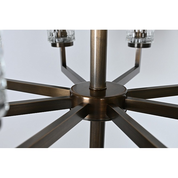 Люстра подвесная DELIGHT COLLECTION BRWL7055 DLCH01 vintage brass