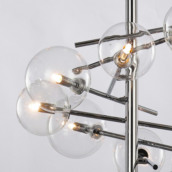 Люстра подвесная DELIGHT COLLECTION GLOBE MOBILE MX19009070-8A chrome