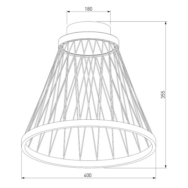 Светильник потолочный EUROSVET CESTA 40018/1 LED коричневый a069290