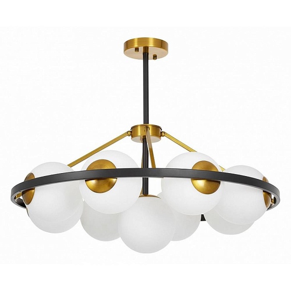 Люстра подвесная LUMINA DECO DONZANO LDP 8034-9 BK+WT