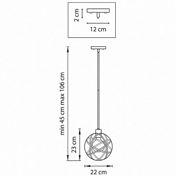 Подвес LIGHTSTAR GABBIA 732417