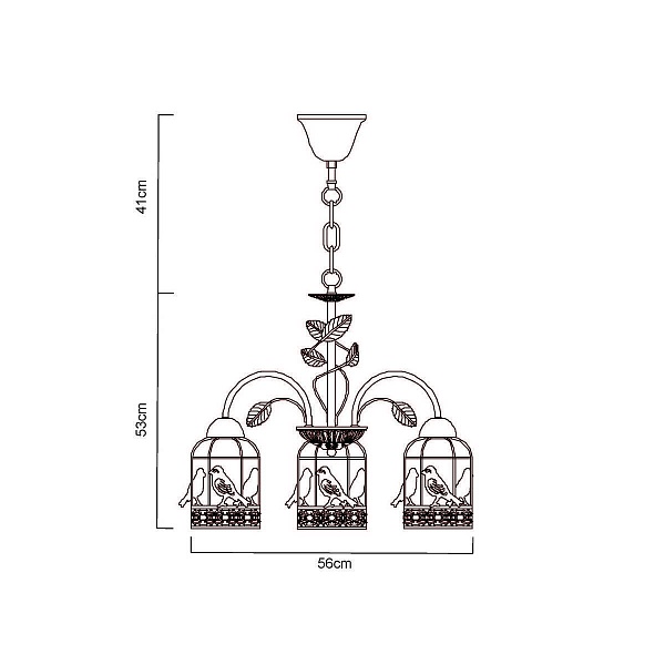 Люстра подвесная ARTE LAMP Cincia A5090LM-5WG