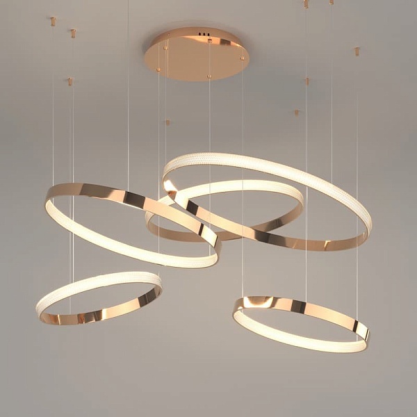 Подвес EUROSVET POSH 90175/5 медный 160W