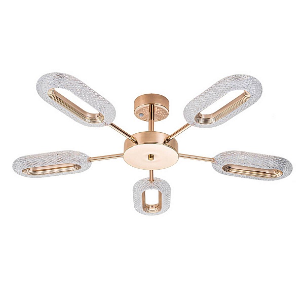 Люстра потолочная ARTE LAMP OVALE A2489PL-5GO