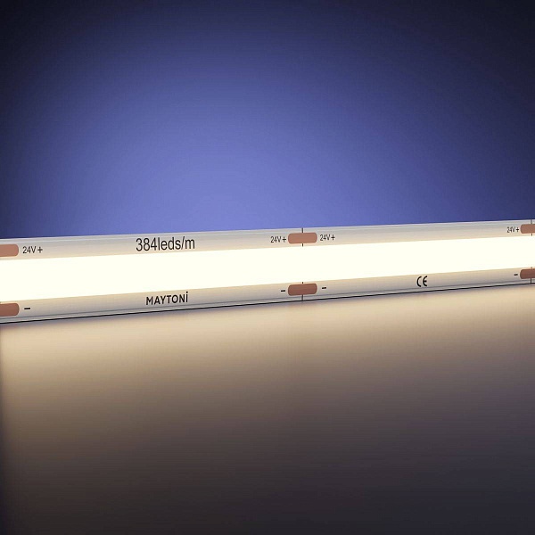 Лента LED ULTRA 12W/m 24V IP20 COB/384 3000K 8mm (50м) 201221 MAYTONI