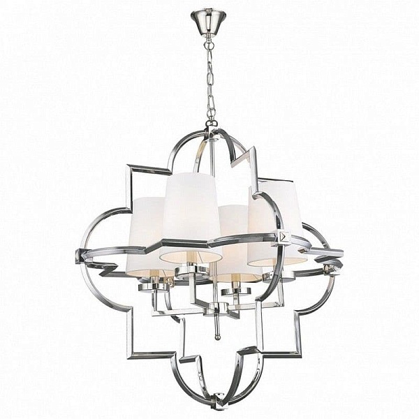 Люстра подвесная DELIGHT COLLECTION MANDEVILLE KM0728P-4L nickel