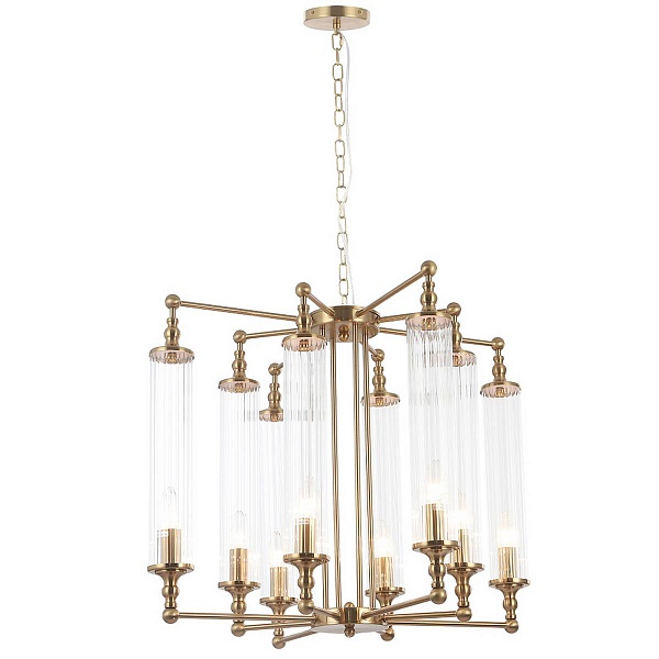 Люстра подвесная CRYSTAL LUX TOMAS SP8 D650 BRASS