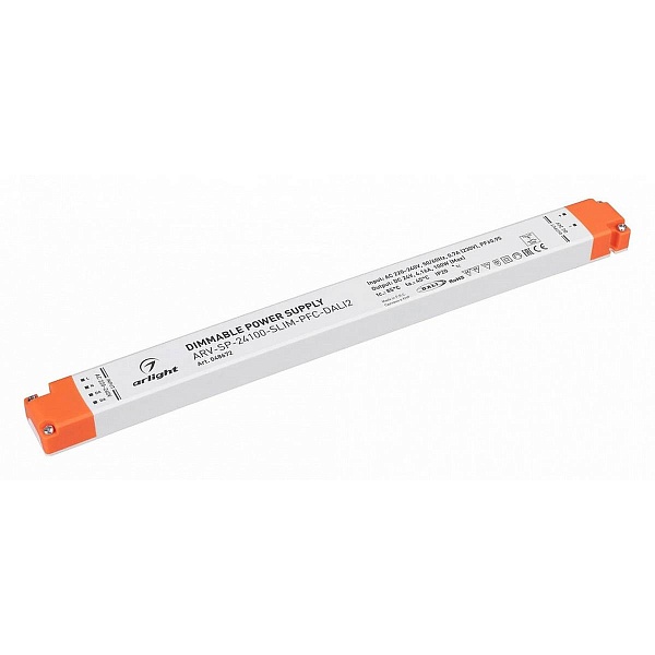 Блок питания ARLIGHT ARV-SLIM 24V 100W IP20 48672
