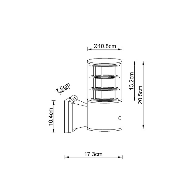 Светильник уличный настенный ARTE LAMP TOKYO A5316AL-1BK