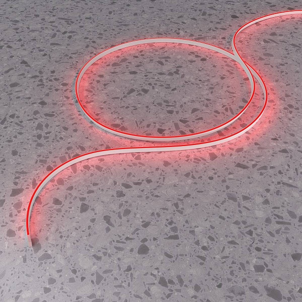 Лента LED ГИБКИЙ НЕОН 9,6 W/m 24V IP67 2835/144 Red (красный) 4mm (5м) 432039 MAYTONI