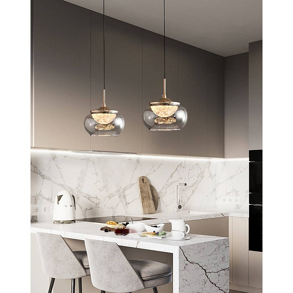 Подвес DELIGHT COLLECTION MT9128 MT9128-1H gold/smoke