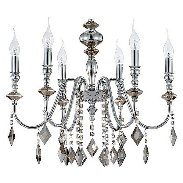 Люстра подвесная CRYSTAL LUX MERCEDES MERCEDES SP6 CHROME/SMOKE