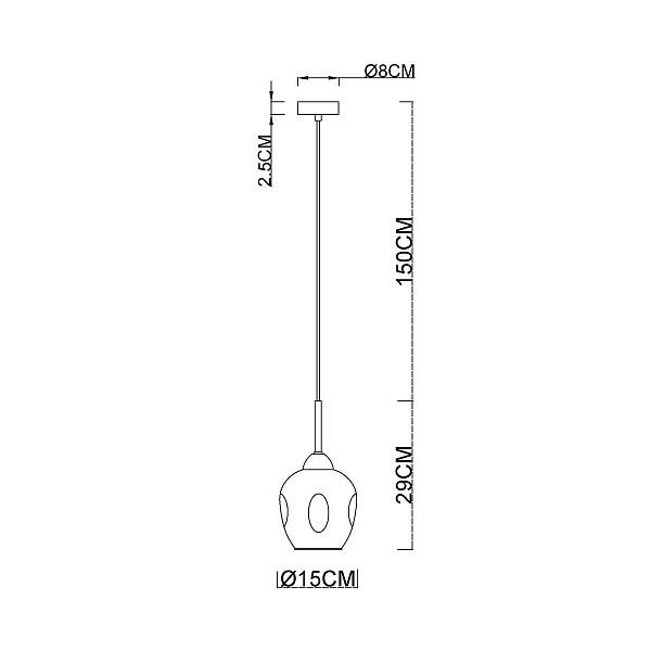 Подвес ARTE LAMP YUKA A7759SP-1PB