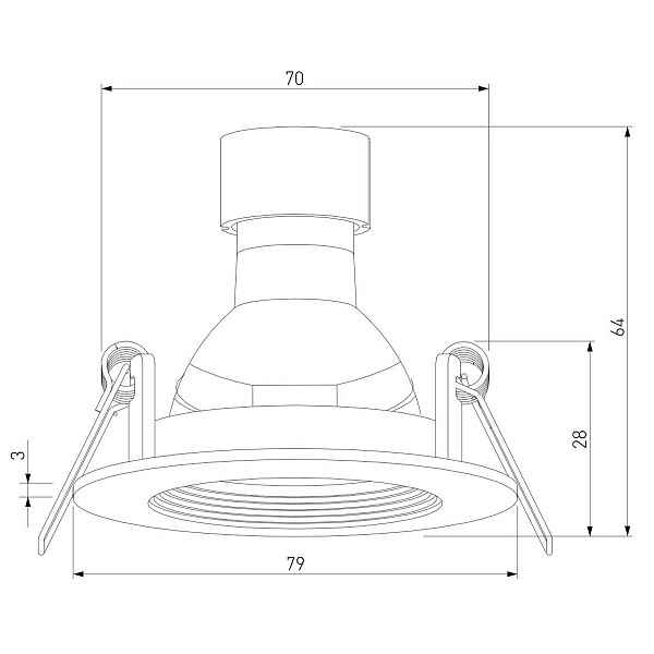 Светильник встраиваемый ELEKTROSTANDARD CITY 25054/01 GU10 белый a067704