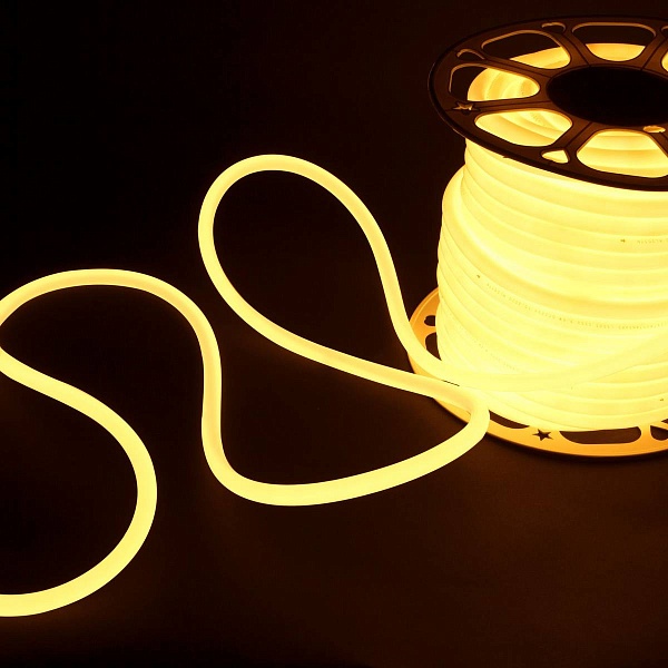 Лента LED ГИБКИЙ НЕОН 9,6 W/m 220V IP67 2835/144 3300K 16mm (50м) a052998 ELEKTROSTANDARD