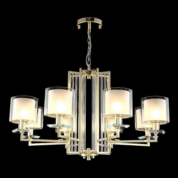 Люстра подвесная CRYSTAL LUX NICOLAS Nicolas SP-PL8 Gold/White