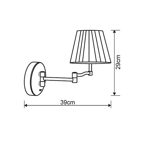 Бра ARTE LAMP California A2872AP-1SS