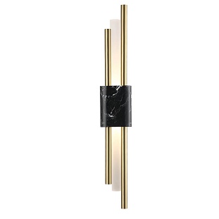 Бра CRYSTAL LUX CARTA CARTA AP6W LED BLACK/BRASS