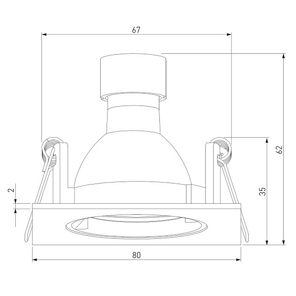Светильник встраиваемый ELEKTROSTANDARD MINNIE 25057/01 GU10 белый a067710