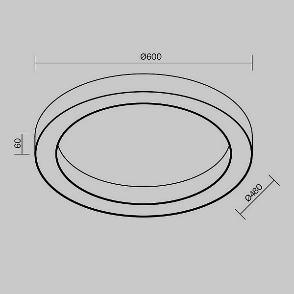 Светильник потолочный MAYTONI LUA C093CL-45W3K-W