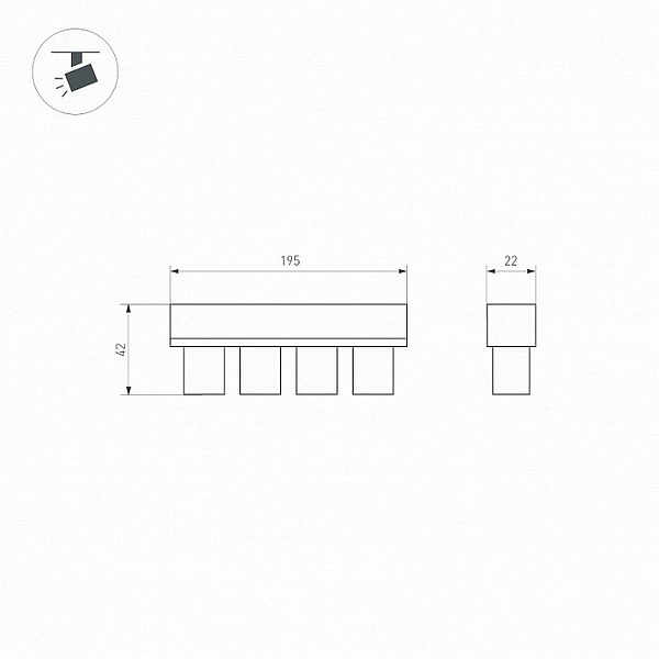 Трековый светильник ARLIGHT MAG-ORIENT 35580