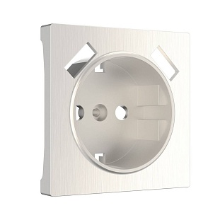 Накладка розетки с з/к + 2xUSB, перламутровый рифленый, W1179513, WERKEL