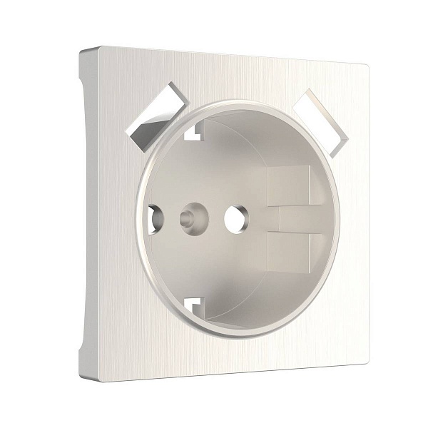 Накладка розетки с з/к + 2xUSB, перламутровый рифленый, W1179513, WERKEL