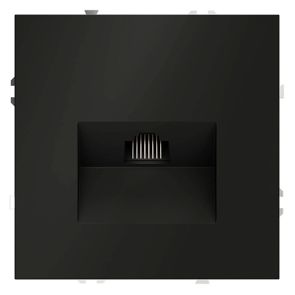 Розетка  RJ45, S70, Черный матовый, VLS060108, VOLTUM