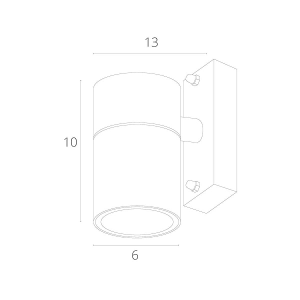 Светильник уличный настенный ARTE LAMP Sonaglio A3302AL-1BK