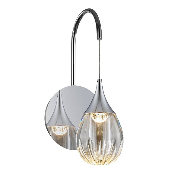 Бра DELIGHT COLLECTION STILLA MB24001004-1A chrome/clear