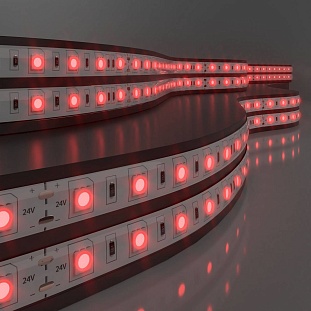 Лента LED 14,4 W/m 24V IP65 5050/60 RED 10mm (5м) a052974 ELEKTROSTANDARD