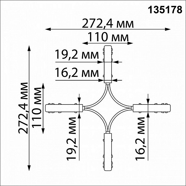 X-коннектор NOVOTECH FLUM 135178