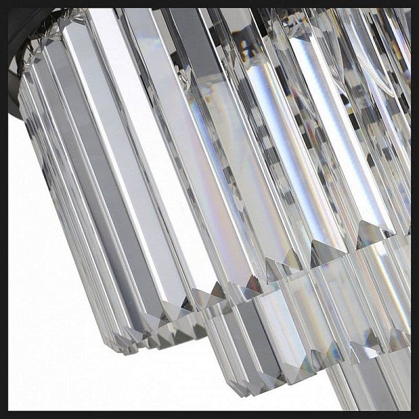 Люстра подвесная DELIGHT COLLECTION ODEON KR0387P-6 black/clear