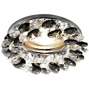 Светильник встраиваемый AMBRELLA LIGHT CRYSTAL K206 BK/CH