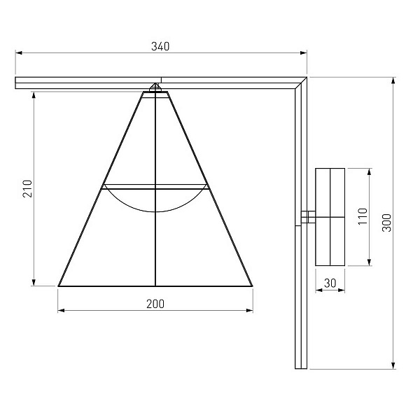Светильник уличный настенный ELEKTROSTANDARD BEVEL 35184/D a068471