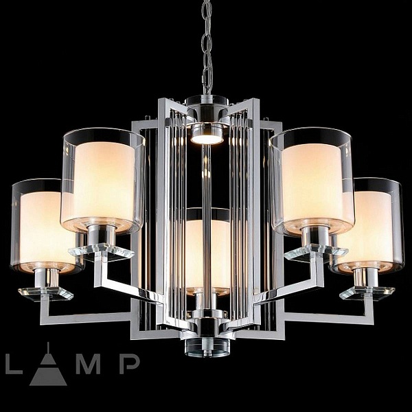 Люстра подвесная ILAMP KING RM6201-5 CR+CL