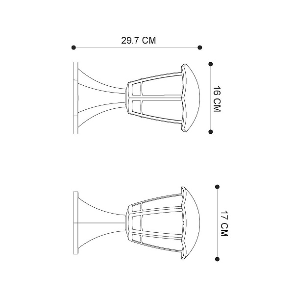 Светильник уличный столб низкий ARTE LAMP ENIF A6064FN-1BK